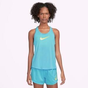 Nike Swoosh Workout Tank, blue orange, size medium
